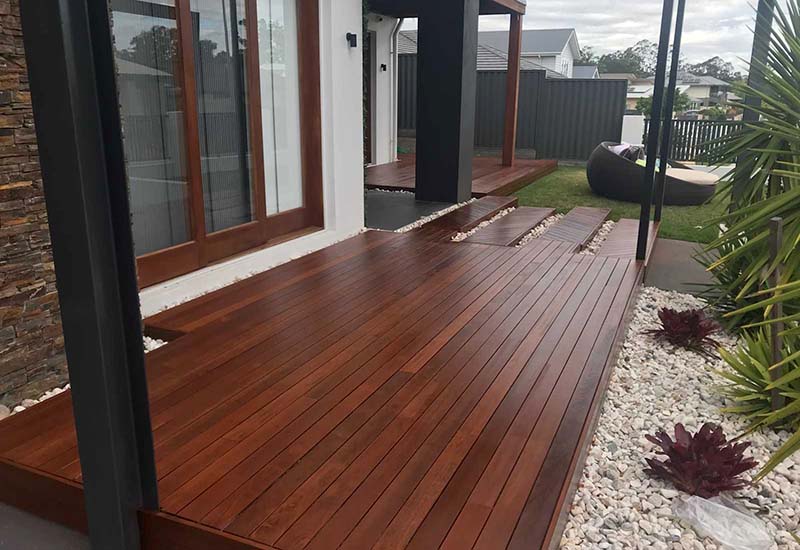 Front Entry Timber Decking