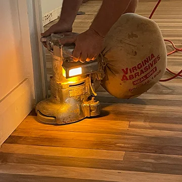 Sanding edges of timber floors